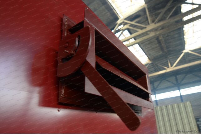 Шибер газохода к твердотопливному котлу 0.75 МВт