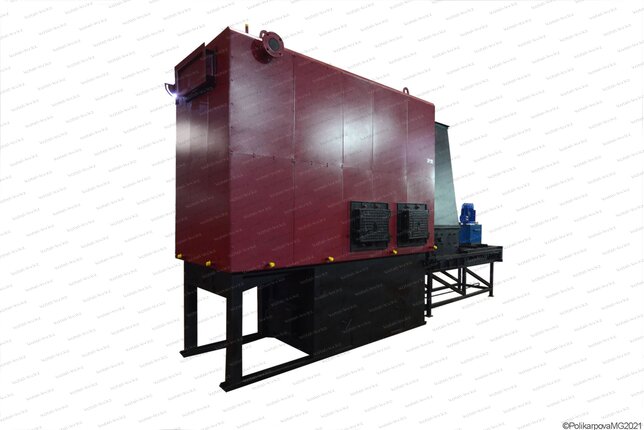 Котел 0.9 МВт на щепе и опилках автоматический
